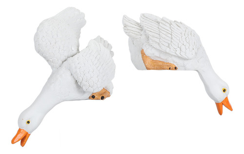 Estatuas De Pato De Jardín, 2 Unidades, Para Beber, De Resin