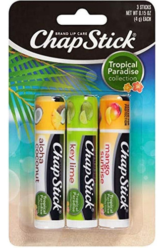 Chapstick Paraiso Tropical Coleccion Cuidado De Los Labios