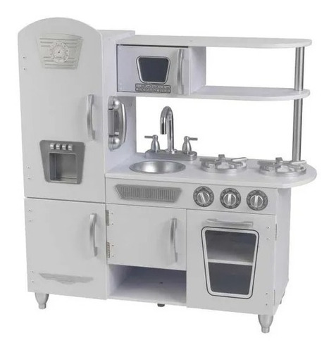 Cocina De Juguete De Madera Kidkraft Vintage Color Blanca