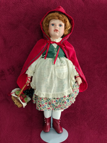 Caperucita Roja Muñeca Porcelana