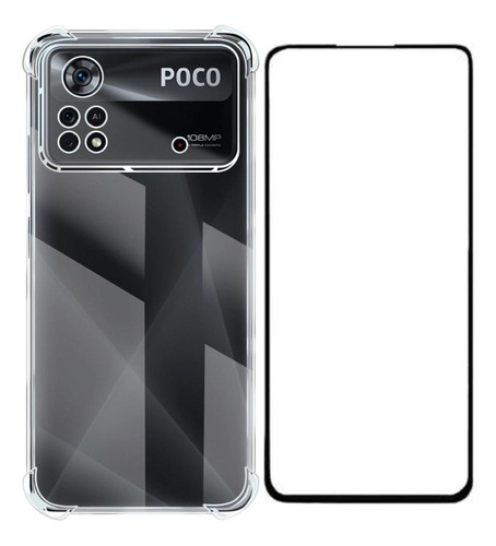 Capa P/ Xiaomi Poco X4 Pro 5g Impacto 6.67 + Pelicula Full