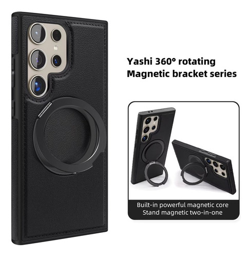 Funda De Teléfono Magnética Con Soporte Giratorio 360