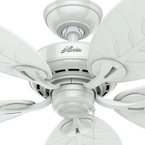 Hunter Ventilador De Techo Bayview Blanco 54¨ 5 Aspas Rattan