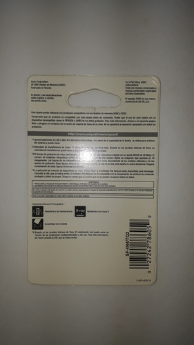 Imagem 2 de 2 de Cartão Sdhc - 4gb Sony