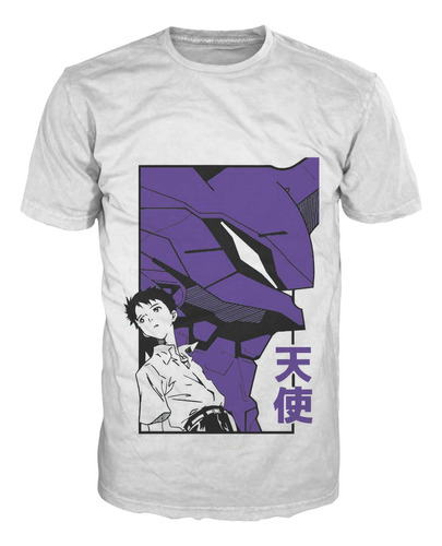 Camiseta Evangelion Asuka Eva Nerv Anime Personalizable 24