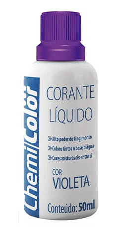 Imagem 1 de 2 de Corante Chemicolor 50ml Violeta Kit C/12 Peca(s)