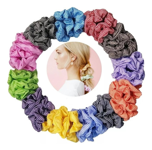 Scrunchies Ligas Para Cabello Mayoreo 48pz