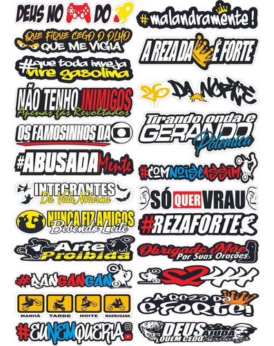 23 Adesivos Mini Faixas Legais, Moto, Carro, Bicicleta Cor cores