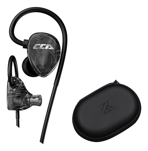 Audifonos Monitores In Ear Kz Csa Bk + Estuche