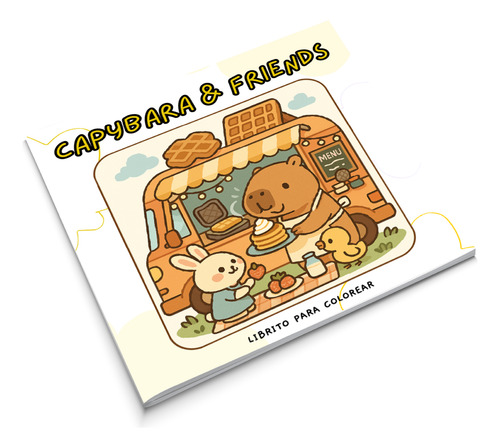 Kit Librito Para Pintar Capibara/carpincho
