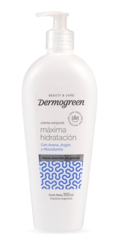 Crema Corporal Maxima Hidratacion C/ Argan Y Macadamia X350