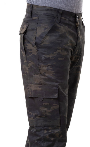 Imagem 3 de 6 de Calça Militar Tática Masculina 06 Bolsos Reforçada Rip Stop