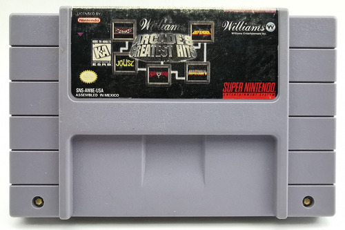 Williams Arcade's Greatest Hits Snes Nintendo * R G Gallery