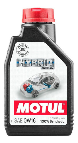 Aceite Sintetico 0w16 Auto Motor Hybrido Motul 1lt 100%