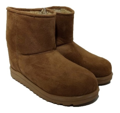 Bota Pantubota Mujer Peluche Interno Corta  Invierno Pantu 2