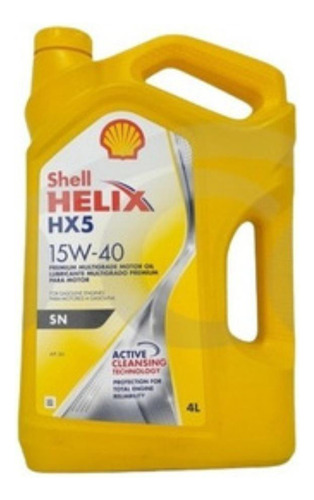 Aceite Shell Mineral 15w-40 Galon De 4 Litros