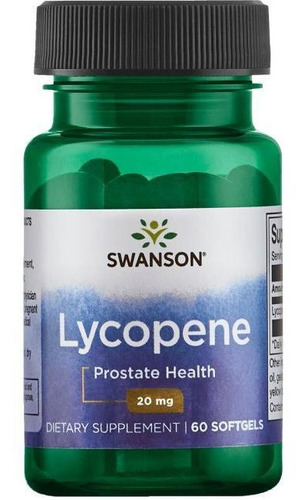 Lycopene Licopeno 20 Mg 60 Sofg Prostata Sana De Swanson