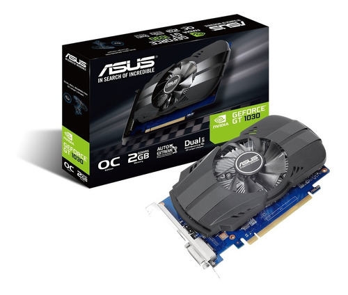 Tarjeta De Video Asus Geforce Gt 1030 2gb Phoenix Fan Oc Ed.