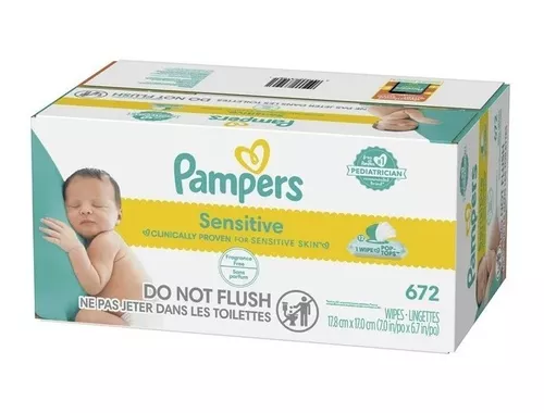  Pampers Aqua Pure - Toallitas sensibles para bebé, 12 unidades,  560 unidades : Bebés
