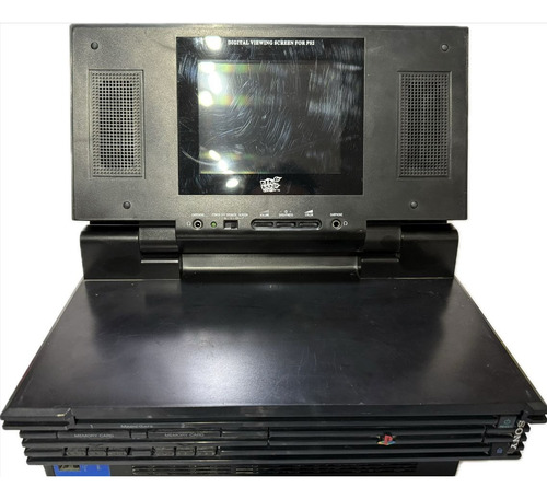 Consola Playstation 2 Fat Con Pantalla Original Negro (Reacondicionado)