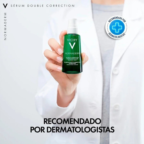 Sérum facial antiacné de doble corrección Normaderm, 50 g, Vichy, día y noche, piel grasa