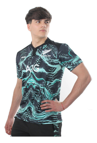 Camiseta De Rugby New Zealand Jungle All Blacks