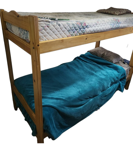 Cama Superpuesta Marinera Pino Impecable 1 Plaza Usada Pino (Usado)