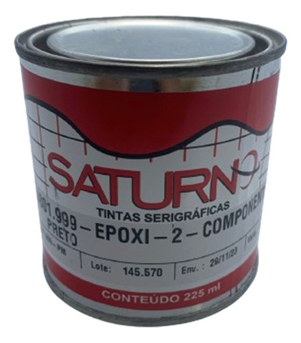 Tinta Epóxi Preto 225ml Saturno 4801.999p