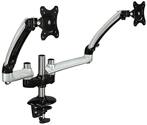 Mount It! Dual Monitor Arm Premium Gas Spring Desk Mount