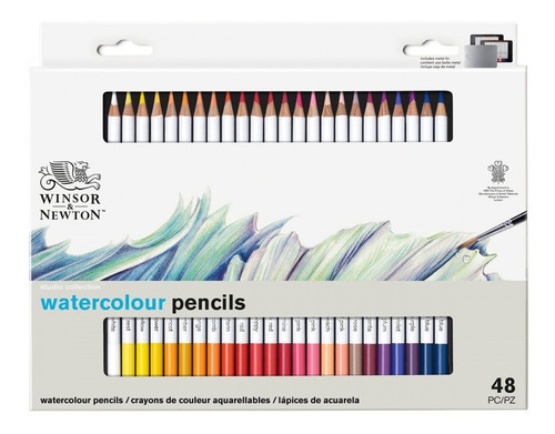 Estojo Lápis Aquarelável 48 Cores Winsor & Newton