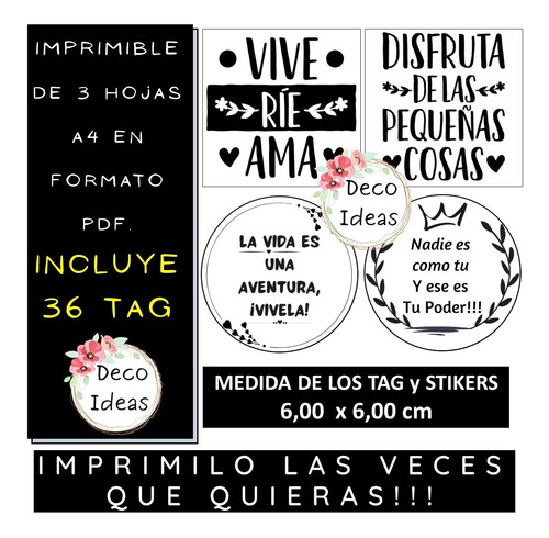 Imagen 5 de 5 de Kit Imprimible 01 De Frases Motivadoras Para Emprendedores