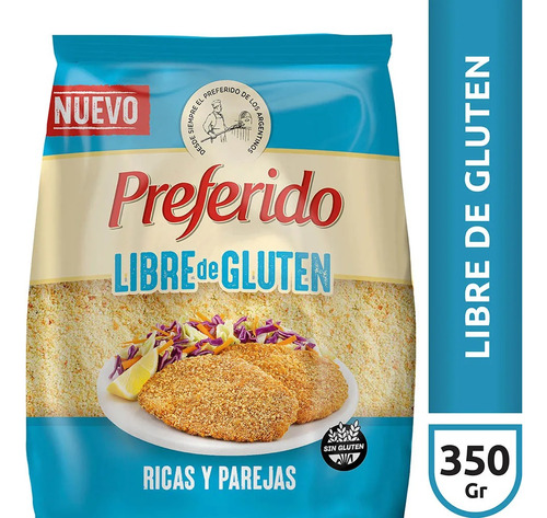 Preferido Rebozador Libre De Gluten 350gr X2 Unidades