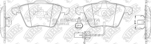 Pastillas De Freno Volvo V40 2.0 2019 Nibk Delantera