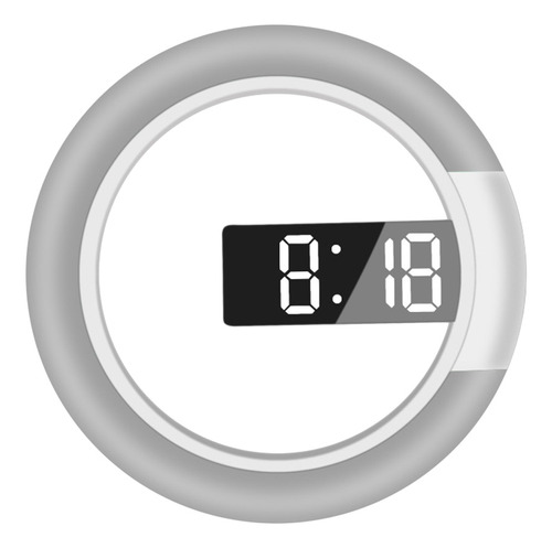Reloj Despertador Digital Led Con Espejo Y Pantalla Blanca M