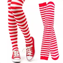 Comprar Medias Bucaneras Rojas Medias Largas Mujer Kawaii Disfraz