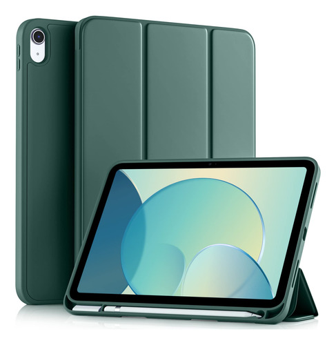 Funda Akkerds Compatible Con Ipad A16 11 Pulgadas 2025 Verde Pino