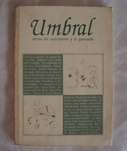 Umbral 8 Octavio Paz Milan Kundera