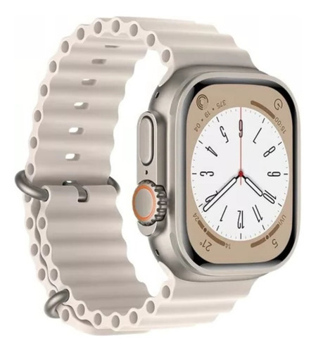 Pulseira Oceano Para Apple Watch Ultra 40 41 42 44 45mm 49mm Cor Branco/Gelo Largura 44.42 mm