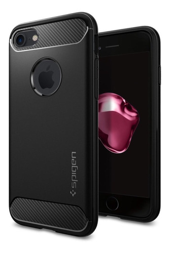 Forro Protector Spigen Rugged Armor iPhone 7 Plus Black