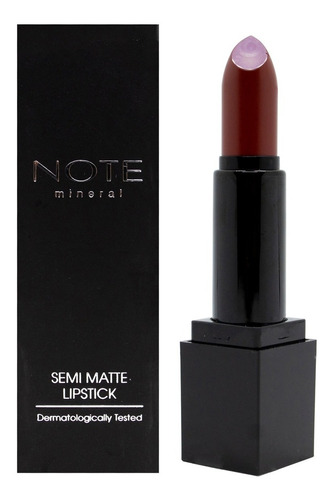 Note Mineral Semi Matte Lipstick Labial Mate Vegano 4.5gr
