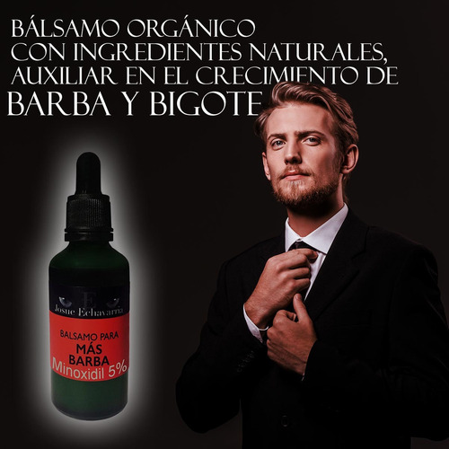 Imagen 6 de 6 de Cabello Y Barba Minoxidil 5% Con Bergamota 300 Ml 12 Meses