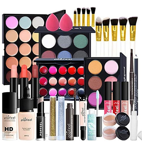 Kit De Maquillaje Para Mujeres Kit Completo, 25 Piezas Kit D