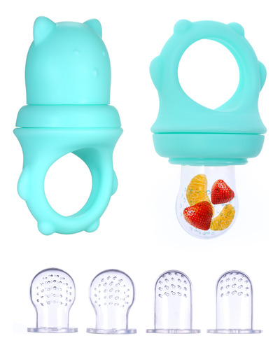 Chupete De Silicona Tamaño Fruta Con Para Bebés, Bebé Para