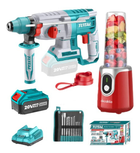 Kit Rotomartillo Sds Inalámbrico 20v Con Licuadora De Regalo