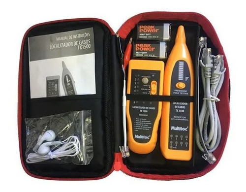 Imagem 2 de 3 de Kit Testador De Cabo Multitoc Tx1500 Rj 45