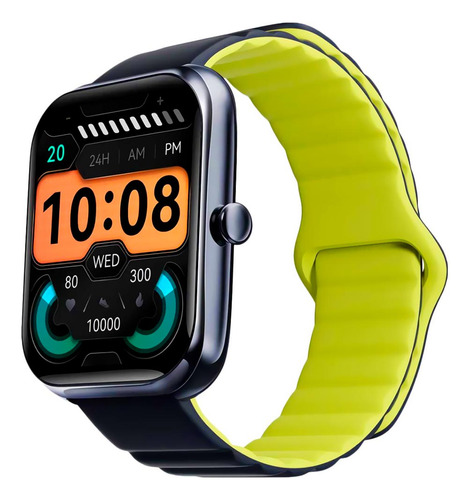 Reloj inteligente Haylou Rs4 Max Ls17, Bluetooth, resistente al agua, carcasa azul oscuro, pulsera azul oscuro, bisel negro, diseño de pulsera de malla