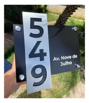Comprar Placa De Números Residenciais Moderna