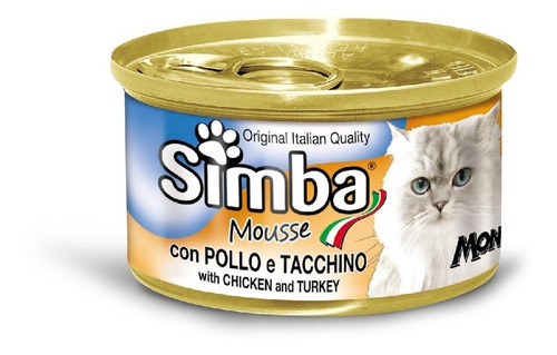 Alimento Para Gato -simba Pollo Y Pavo 85 Gr