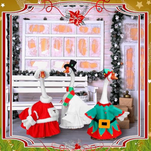 3 Juegos De Ganso De Navidad De 23 Pulgadas,