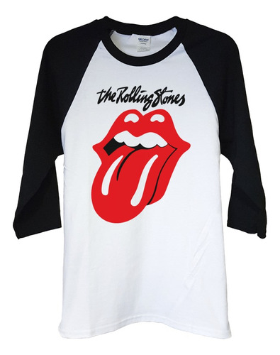 Polera Raglan 3/4 The Rolling Stones Tong 2 Rock Abominatron